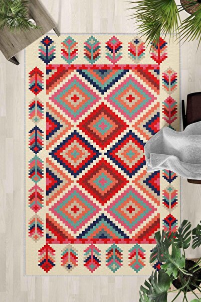 Monnhein Covor lavabil cu bază anti-alunecare – Covor modern cu imprimare dig...