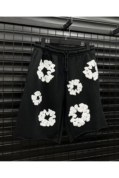 bellanova Oversize Asphalt Spotted Shorts Black