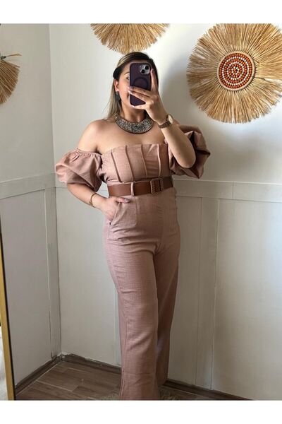 Butik Tasarım Balon Kol Tulum