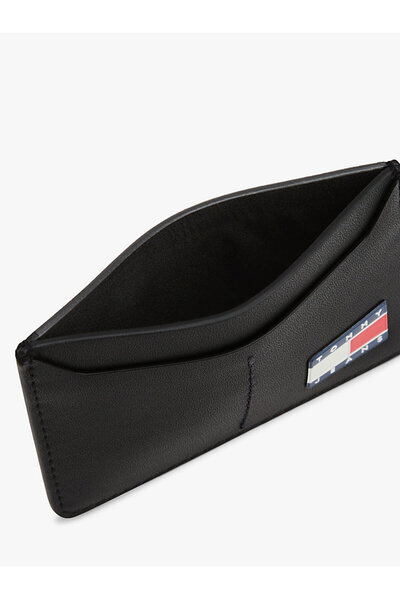 Tommy Hilfiger Black Men's Wallet Tjm Heritage Leather Cc Holder