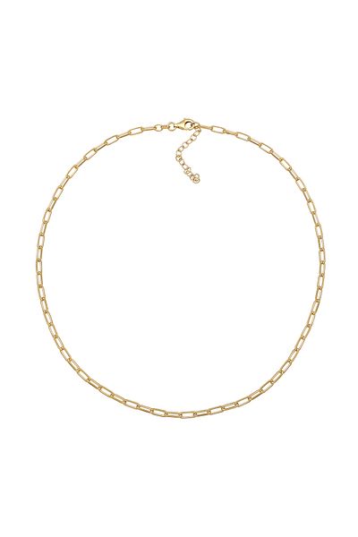 Nenalina Necklace Necklace Women Link Chain 925 Sterling Silver Gold-plated 38 cm