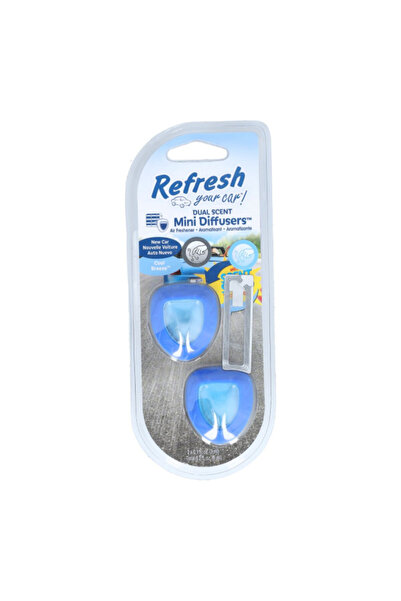 REFRESH YOUR CAR معطر جو صغير من قطعتين، مناسب للسيارات الجديدة/للهواء البارد