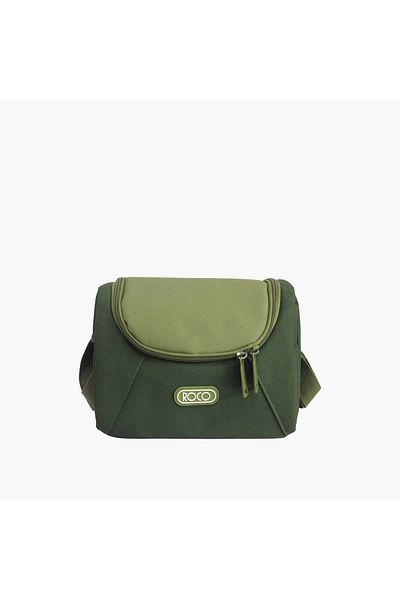 Roco Solid Lunch Bag with Adjustable Strap and Zip Closure