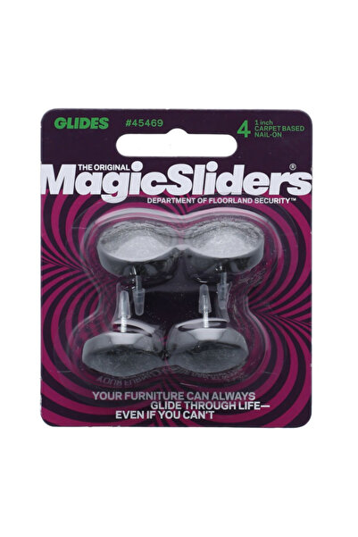 Magic Sliders 4 قطع من مشابك تثبيت المسامير على السجاد بقياس 1 بوصة