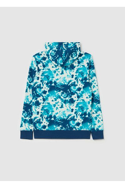 Ovs Tie Dye Sweatshirt In French Terry With Hood