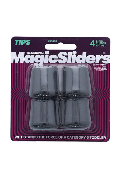 Magic Sliders 4-Piece Round Furniture Leg Tips 1 Inch