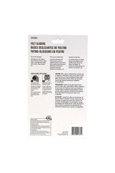 ACE 4-Piece Heavy-Duty Reusable Hardwood floor Protective Round Felt Pads 8.9 cm