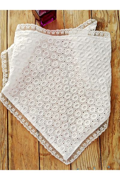Mufincollection Handmade - Self-Tie Cotton Fisto Fabric - Lace - Triangle Bandana – Stylish Design