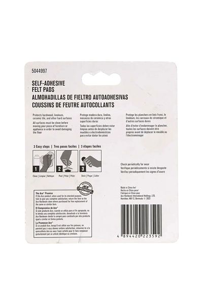 ACE 24-Piece Self-Adhesive Heavy-Duty Easy Installing Round Protective Felt Pads 3.8 cm