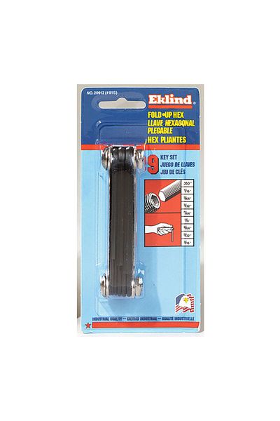 Eklind 9-in-1 SAE Fold-Up Hex Key Set