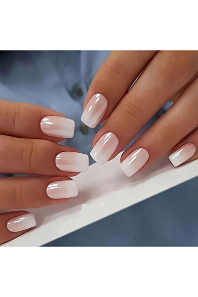ZarDünya Ombre Model Küt Takma Tırnak