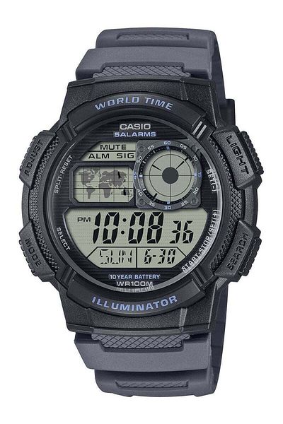 Casio Casio AE-1000W-8A Men's Digital Watch - Gray Resin Band, Water Resistant to 100 Meters