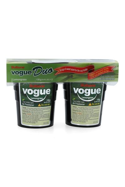 Bullsone 2-Piece Vogue Lemongrass Car Air Freshener 130g