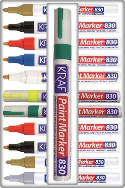 TAN EXPRESS Kraf Paint Marker 830 Kalem Yağ Bazlı Mobilya Rötuş Kalemi Yeşil ...