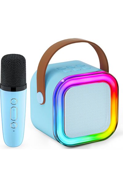 MOAWAVE Boxă cu microfon karaoke inteligentă pentru copii, difuzor wireless, MOAWAVE™ albastru