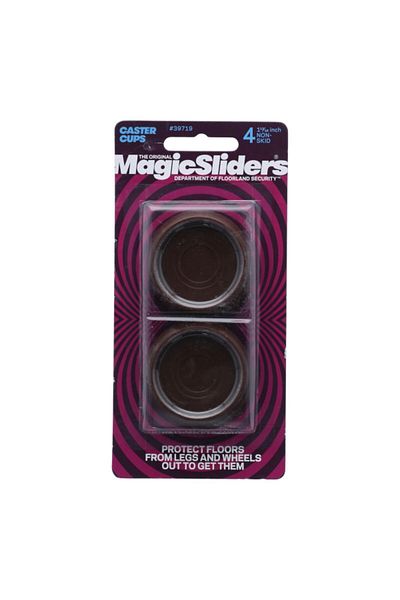 Magic Sliders أكواب دائرية مانعة للانزلاق، مكونة من 4 قطع، مقاس 1-11/16 بوصة
