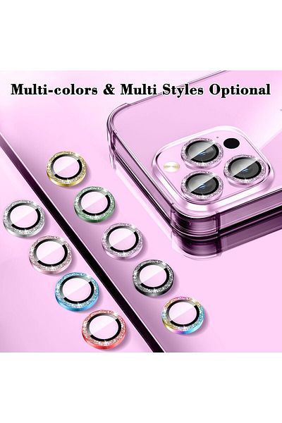 Generic Camera Lens Protector Compatible for iPhone 13 Pro & iPhone 13 Pro Max HD Tempered Glass