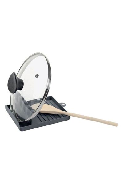 OEM Suport pentru ustensile de gătit din plastic gri 12,5 x 14 x 5 cm