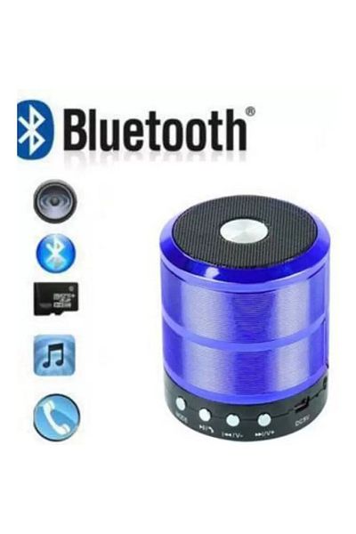 MOAWAVE Mini difuzor portabil, corp metalic, Bluetooth, card microSD. Radio, Aux, MOAWAVE™ albastru