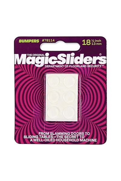 Magic Sliders 18-Piece Self Adhesive Low Profile Round Bumpers 1/2 Inch