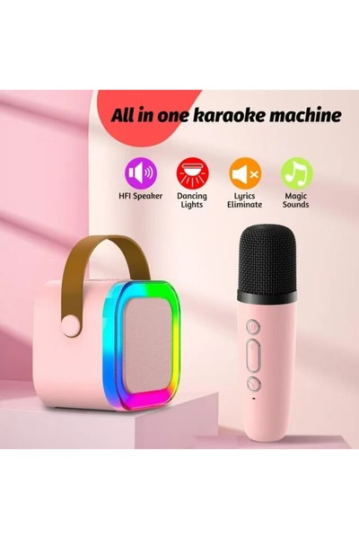 MOAWAVE Smart Kids Karaoke Microphone Speaker, Wireless, Pink MOAWAVE™