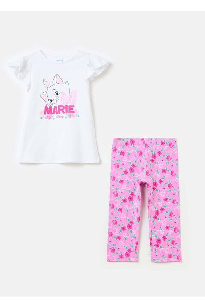 Ovs Stretch Cotton Jogging Set With Marie Print