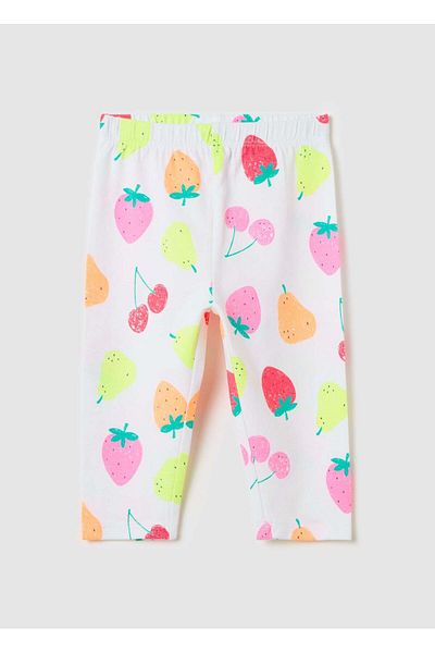 Ovs Three-Quarter Leggings In Stretch Cotton With Print