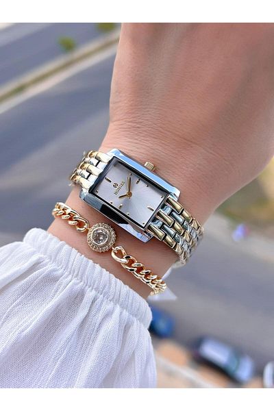 Homies Steel Cord 2 Years Warranty 30 Mt Water Resistant Women Wrist Watch+Bracelet Hm.B25531S4