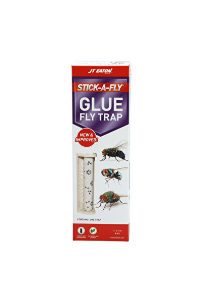 Stick-Em مصيدة ذباب جيه تي إيتون ستيك-إيه-فلاي فائقة الالتصاق غير سامة، مكونة...