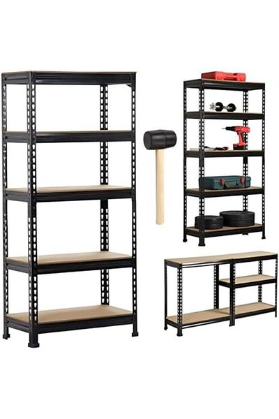 Generic 5 Tier Garage Shelving Heavy Duty Garage Shelves Adjustable Metal Shelving Unit Utility Rack