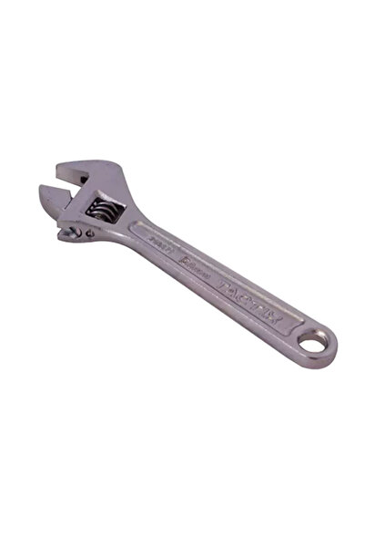 Tactix Corrosion-Resistant Chrome-Vanadium Steel Adjustable Wrench 6 Inch