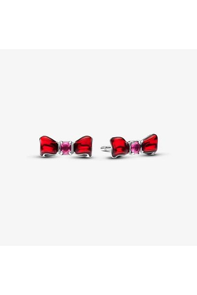 Pandora Disney Snow White Bow Stud Earrings - 925 Sterling Silver