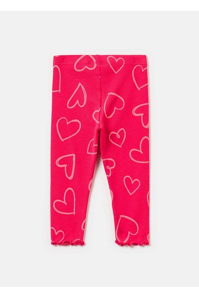 Ovs Ribbed Leggings With Print