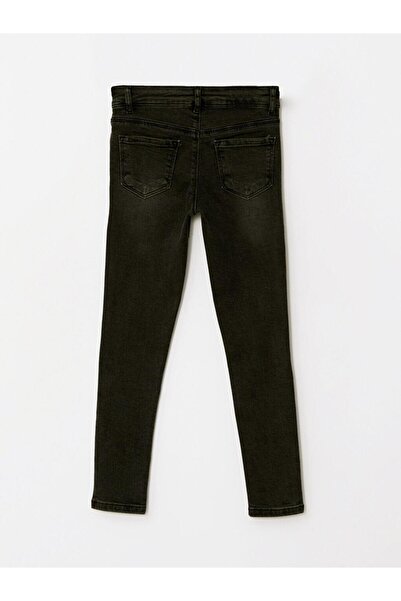 LC Waikiki LCW Kids Siyah Rodeo Basic Kız Çocuk Jean Pantolon