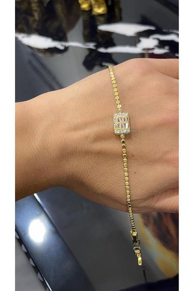 Store 14K Gold Color Zircon Stone Xuping Bracelet 18 cm