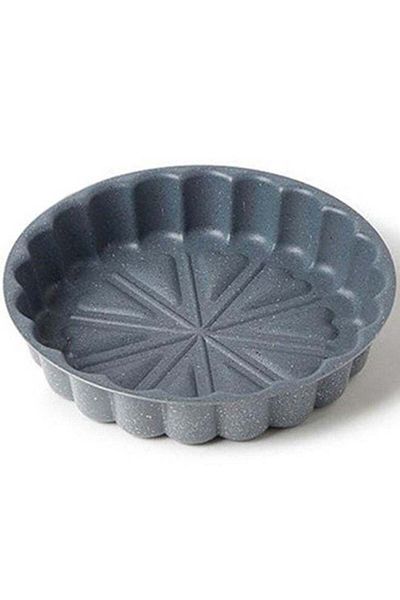 Dessini Cake Mould, 32 CM Cake Pan (Flower Shape), Grey
