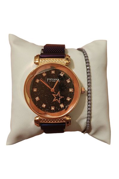 OEM Set Casual Women's Watch with Bracelet Included, Quartz Mechanism