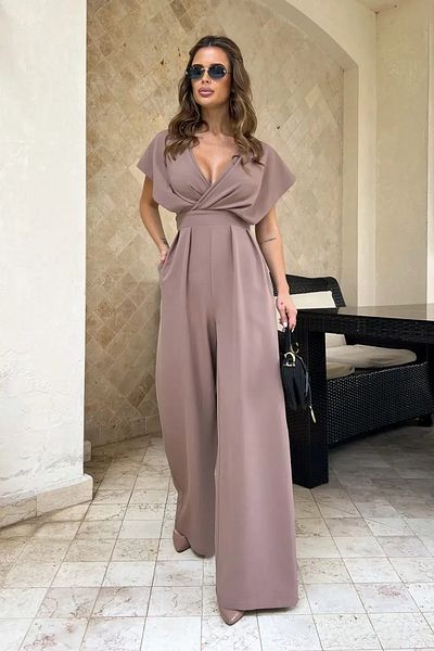 UniqueStore.ro Graciana Beige Jumpsuit