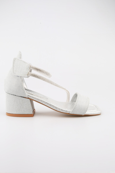 moon glow Glitter Stone Heeled Children's Shoes 31-36 |   Graduation Wedding and Special Occasion Girls' Evening Dress Shoes