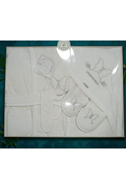 MİLAYS LİFE HOME COLLECTİON ZIPIR 4 PARÇA PAMUKLU BORNOZ SETLERİ 0-2 YAŞ