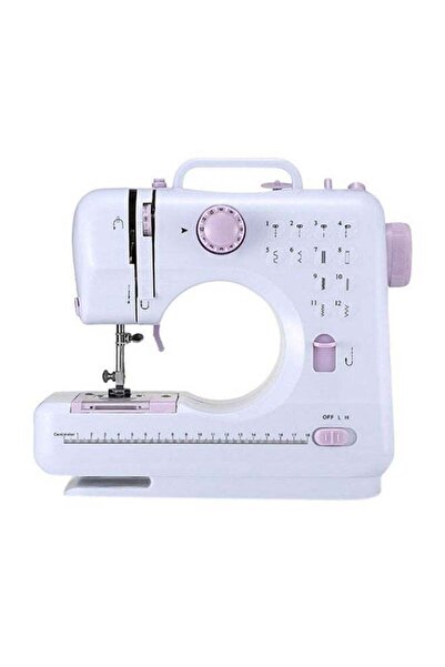 Generic ماكينة خياطة محمولة وصغيرة الحجم مناسبة للعمل المنزلي 505 بيضاء