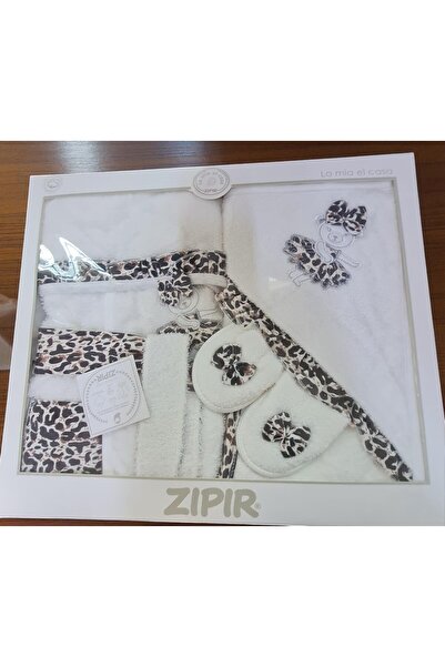 MİLAYS LİFE HOME COLLECTİON ZIPIR 4 PARÇA PAMUKLU BORNOZ SETLERİ 0-2 YAŞ