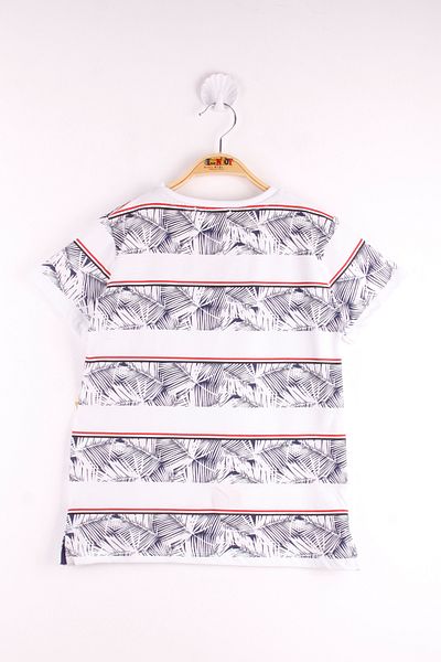Toontoy Boy's Leaf Printed T-Shirt