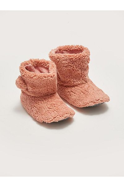 LC Waikiki Plush Women's Home Boots with Pompom Detail (W1)