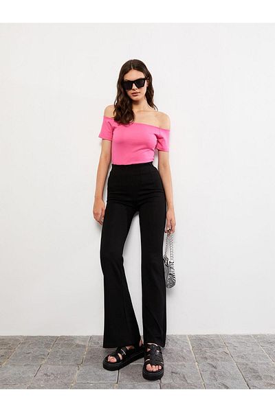 LC Waikiki Pantaloni pentru femei cu picioare largi (W2)