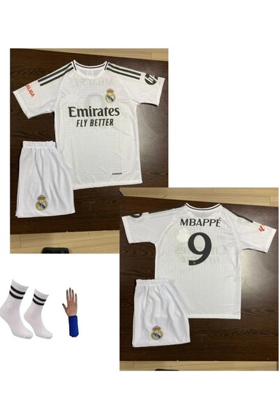 FAMİLYSTAN REALMADRİD 2024/25 İÇ SAHA MBAPE ÇOCUK FORMASI 4 LÜ SET