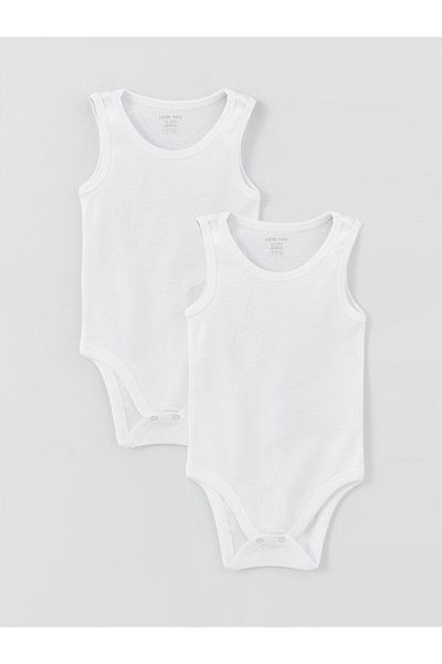 LC Waikiki Crew Neck Baby Girl Snap Bodysuit 2-Piece (W3)