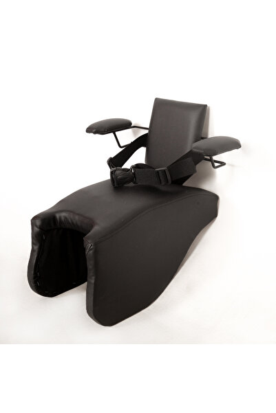 Honda ADV Motosiklet Çocuk Koltuğu, Emniyet Kemerli, Siyah Deri, Kollu, 2-8 Y...