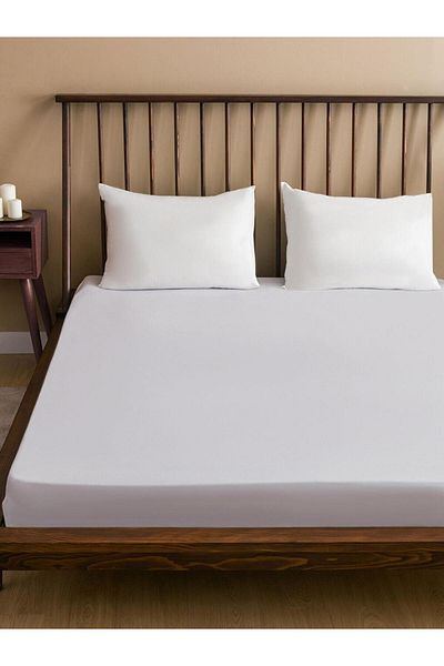 LC Waikiki Flat Cotton Fitted Double Sheet 160X200X30 cm (W3)