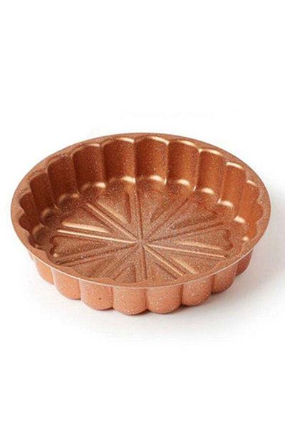 Dessini Cake Mould, 32 CM Cake Pan 3D (Flower Shape), Brown